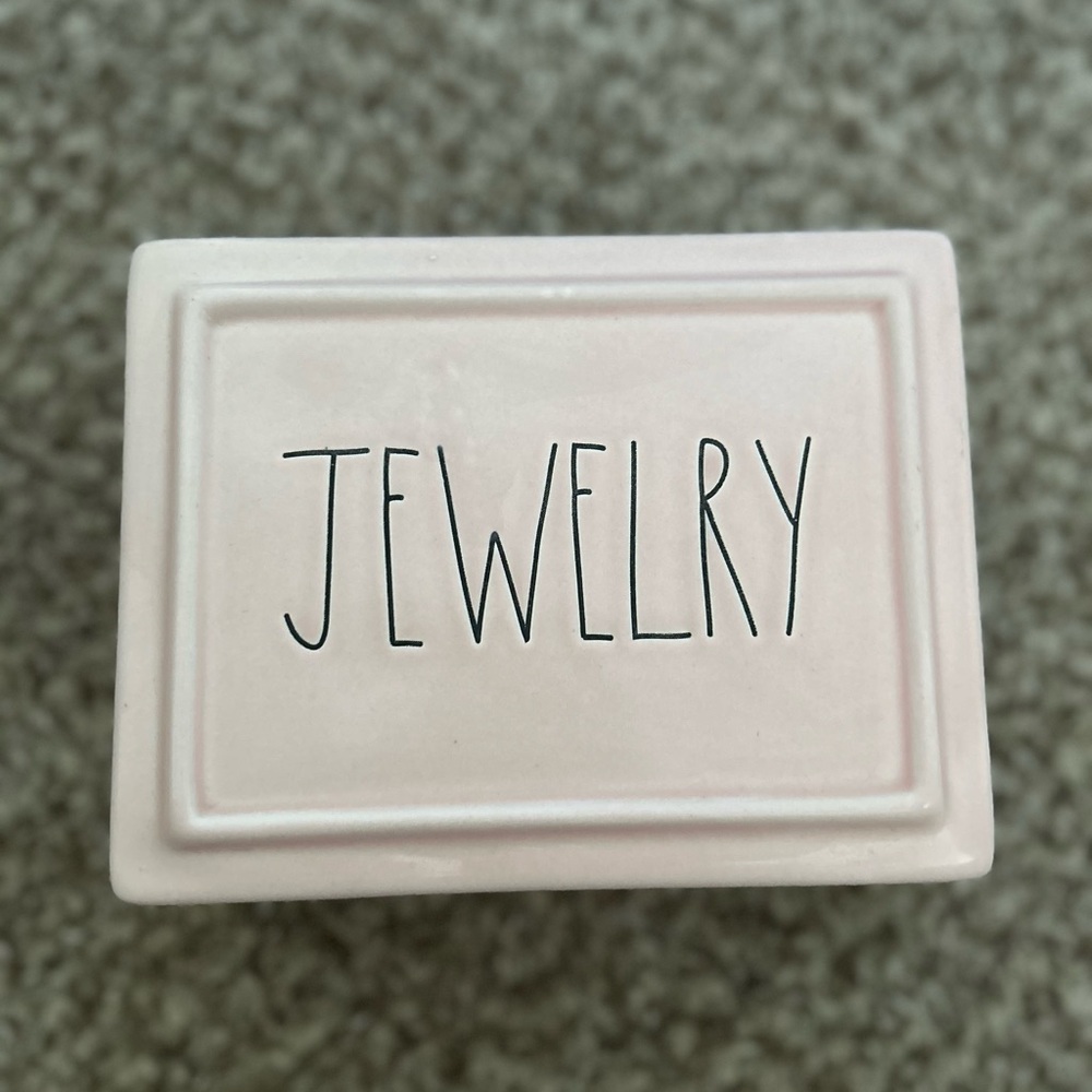 Rae Dunn Pink Jewelry Box